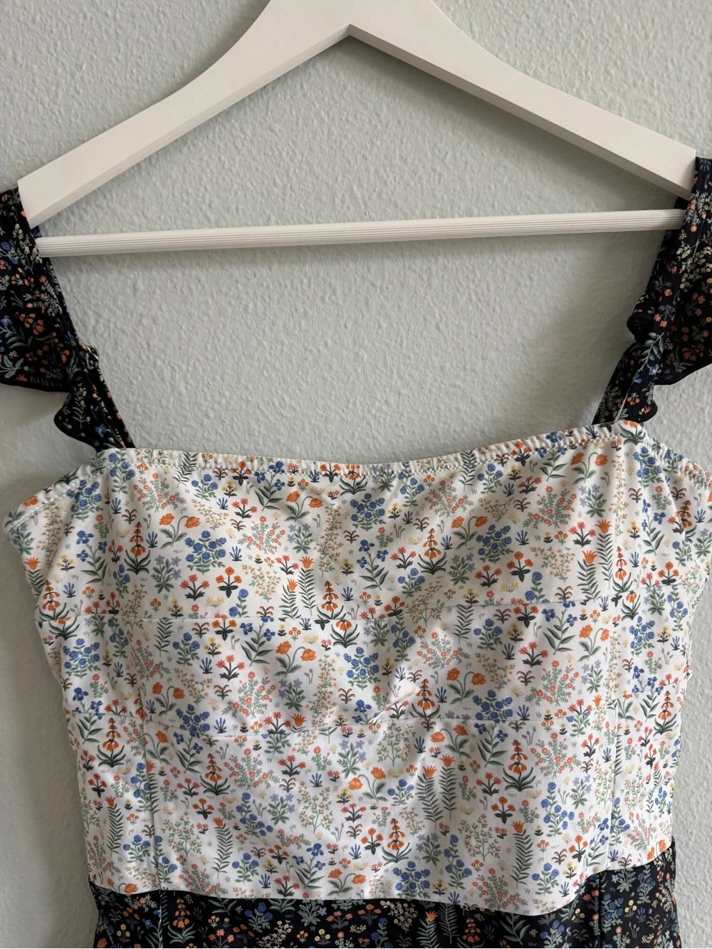 Summersalt Rifle Paper Co Floral Ruffle Strap One-Piece Swimsuit Size 10